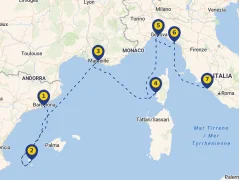 Mapa plavby